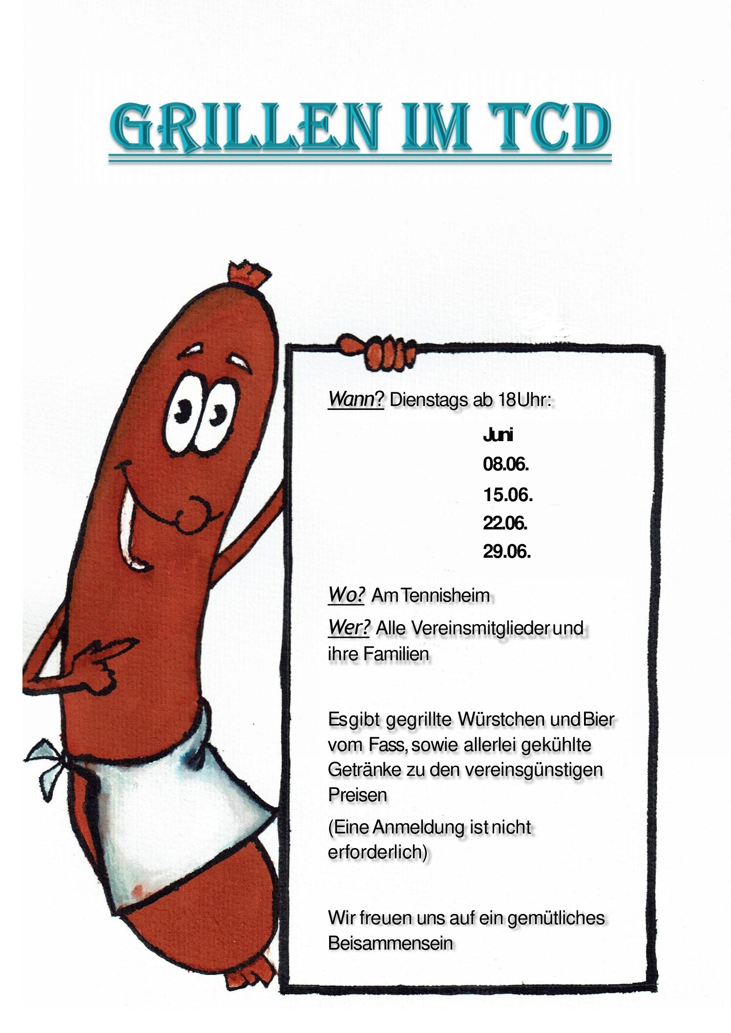 Plakat Grillen 2021